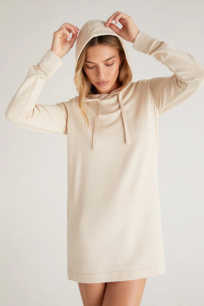 Tan 2024 hoodie dress