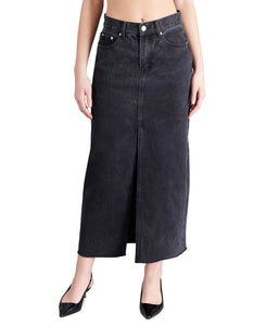 AVANI DENIM SKIRT - WASHED BLACK