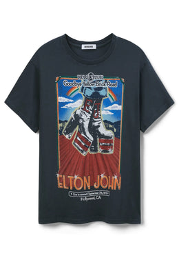 ELTON JOHN HOLLYWOOD BOOTS BOYFRIEND TEE - VINTAGE BLACK