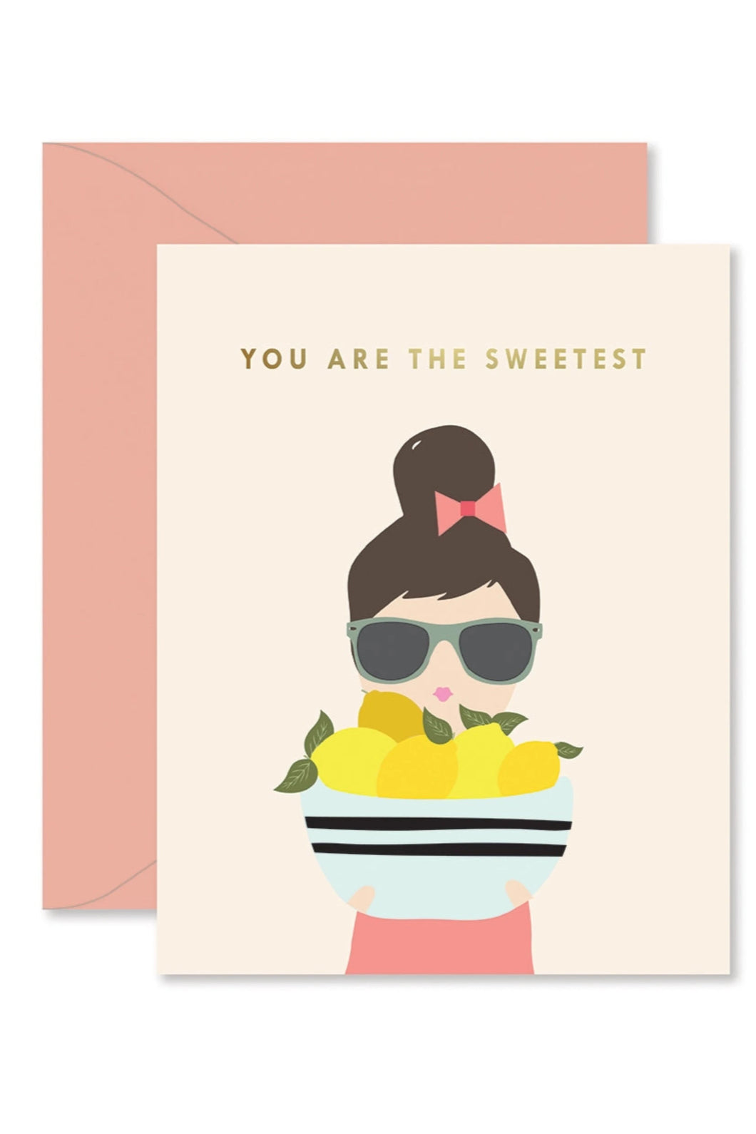 LEMON LADY THANK YOU GREETING CARD