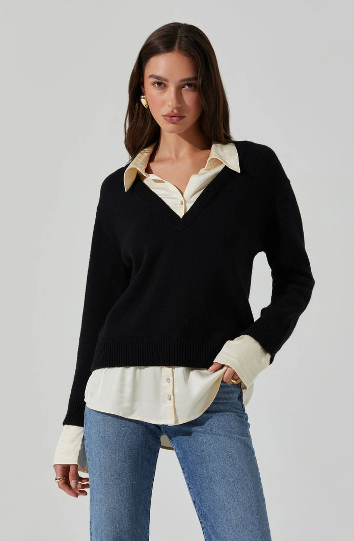 JIANNA LAYERED SWEATER