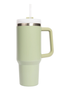 SAGE GREEN 40 OZ TRAVEL TUMBLER