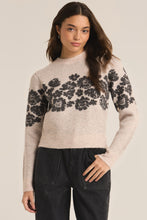 MARISOL FLORA SWEATER - LIGHT OATMEAL HEATHER