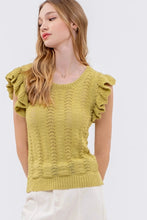 AVERY CROCHET KNIT TOP