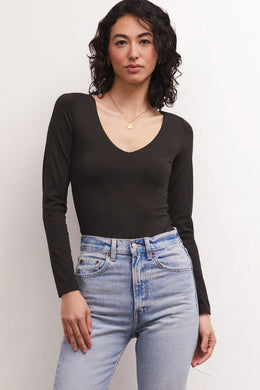 SO SMOOTH V NECK BODYSUIT