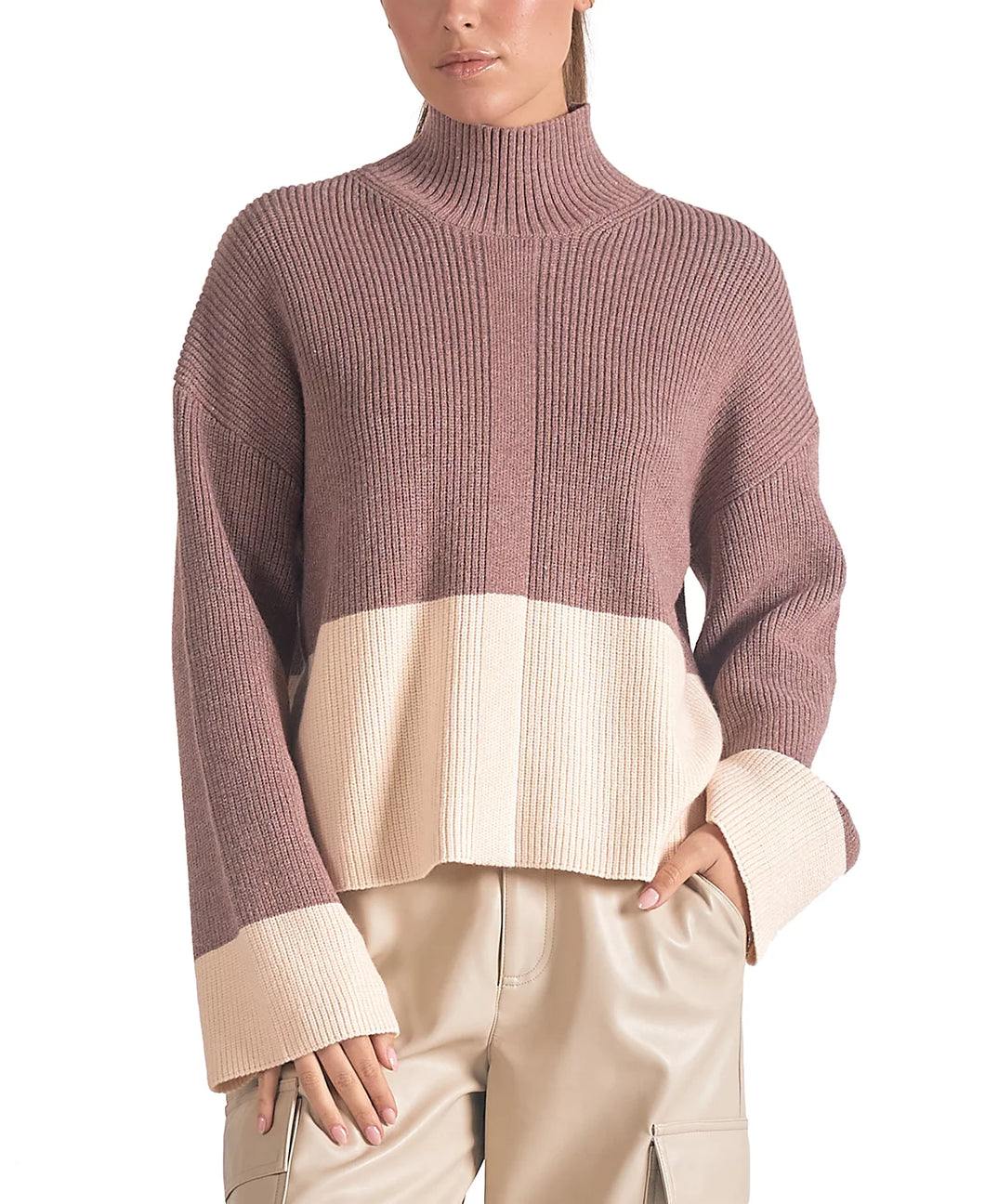 SELMA COLOR BLOCK SWEATER