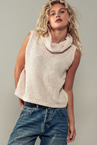 HAILEE COWL NECK SWEATER TANK