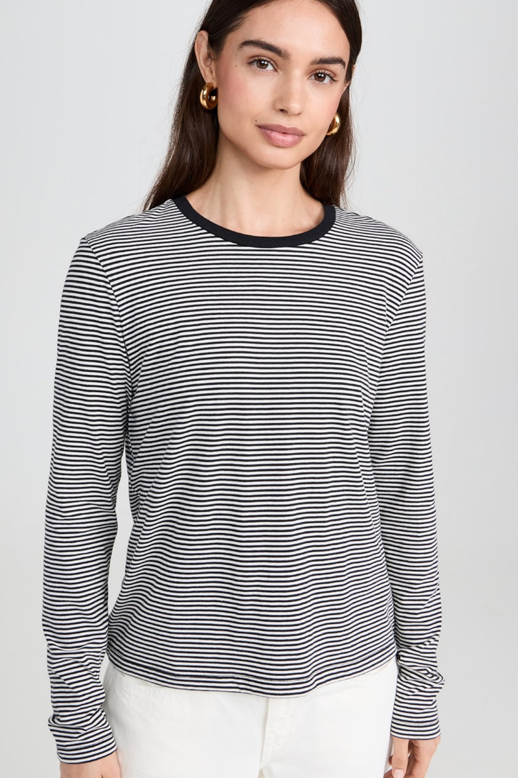 SAILOR LONG SLEEVE STRIPE TOP