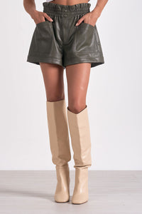 SHORT ELASTIC WB - OLIVE