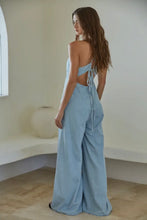 DORA DENIM WIDE LEG JUMPSUIT