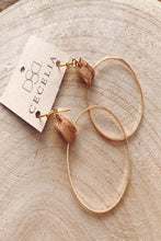 LEATHER HOOP EARRINGS