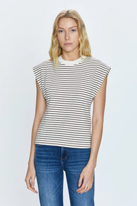 MARINA WIDE SHOULDER MUSCLE TEE