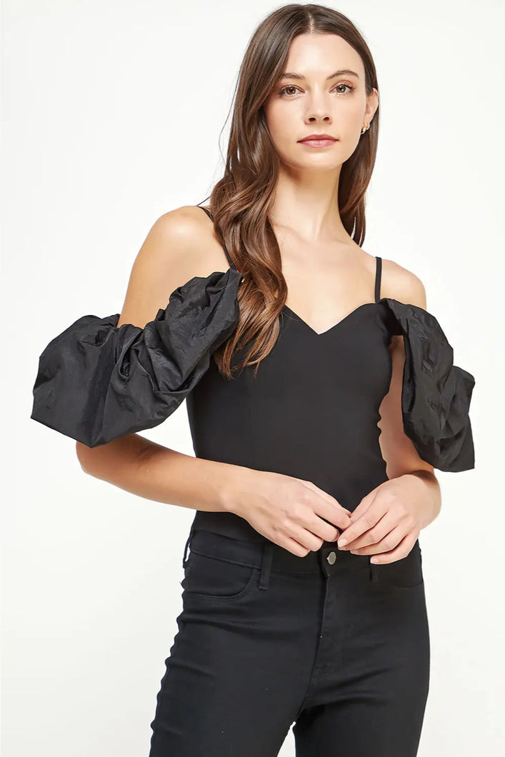 OFF SHOULDER PUFF SLEEVE CAMI