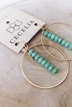 DROP HOOP EARRINGS