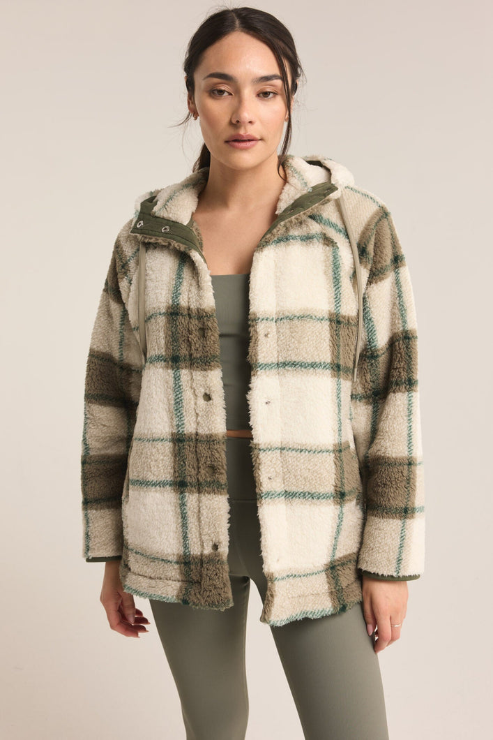 CROSS COUNTRY PLAID JACKET - WINTER GREEN