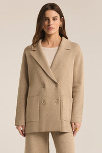 CALL IT A DAY BLAZER - OATMEAL HEATHER