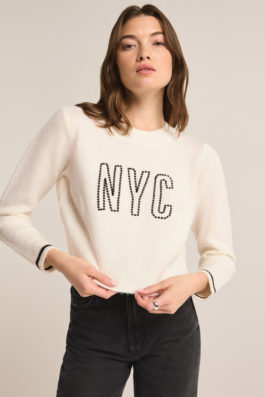 NYC MILAN SWEATER - SEA SALT