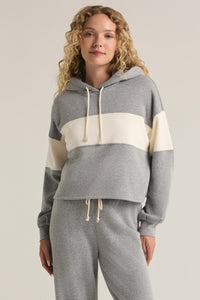 LANDING COLORBLOCKED HOODIE - CLASSIC HEATHER GREY