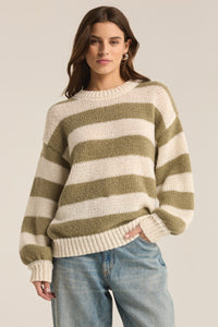 ANDERS STRIPE SWEATER - WILLOW