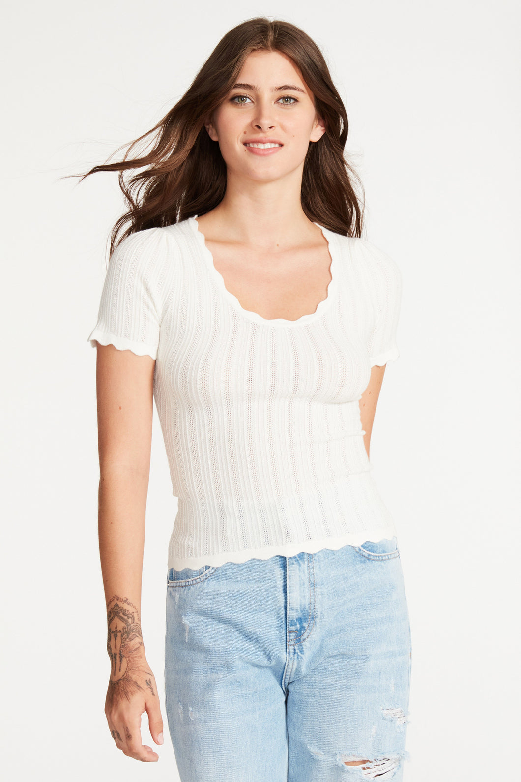 CECILIA SHORT SLEEVE SWEATER