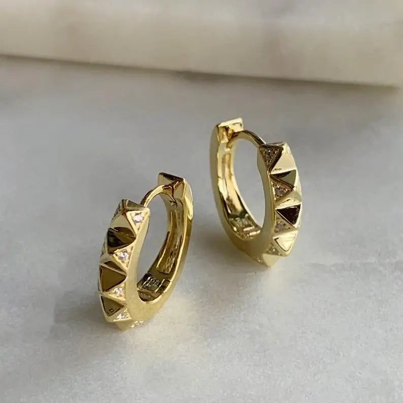 SPIKE HOOP EARRINGS