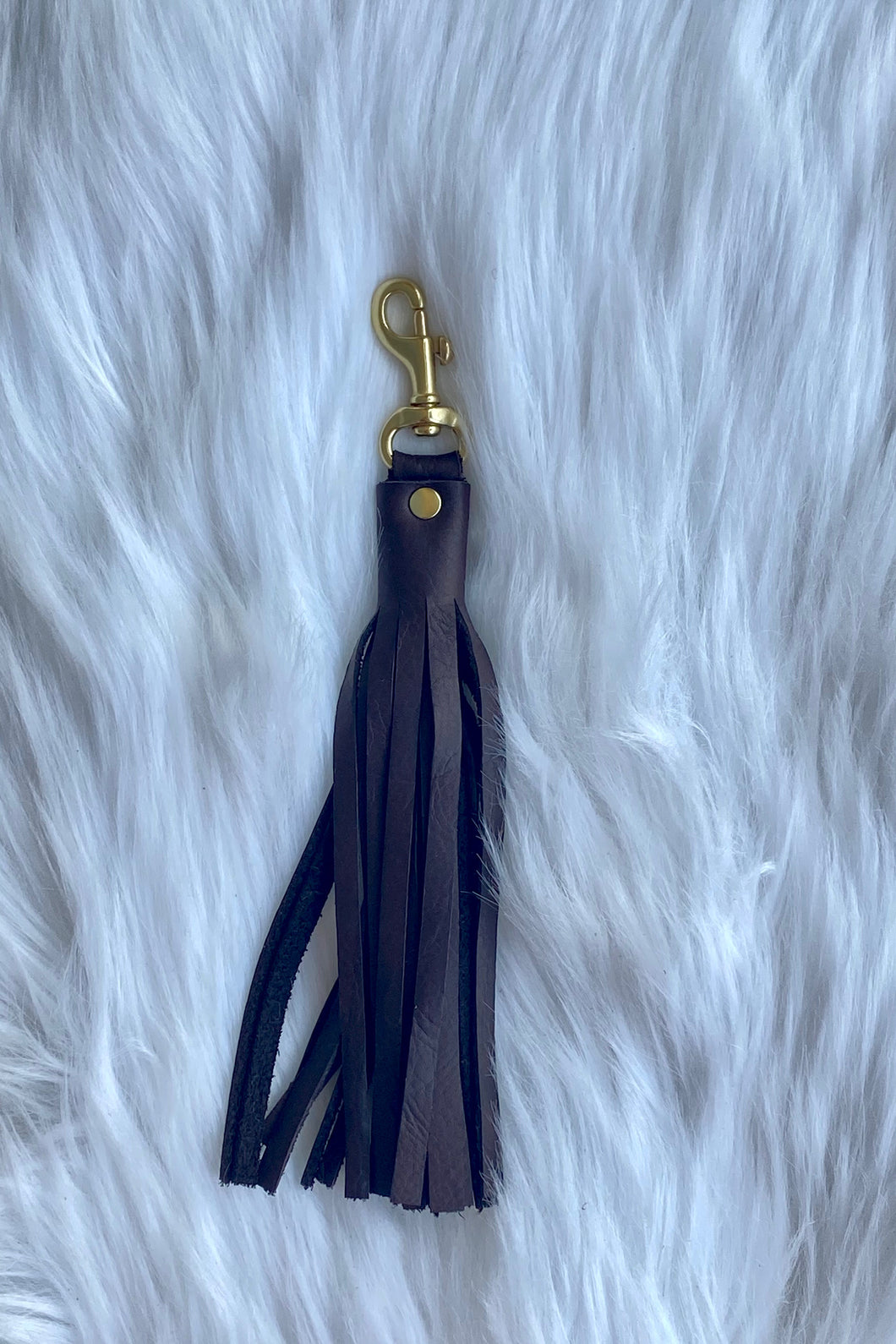 LEATHER TASSEL KEY CHAIN